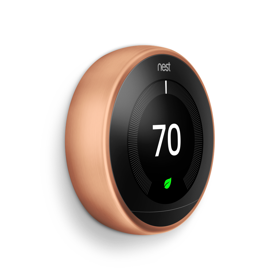 Nest Learning Thermostat - 3rd generation, Stainless Steel